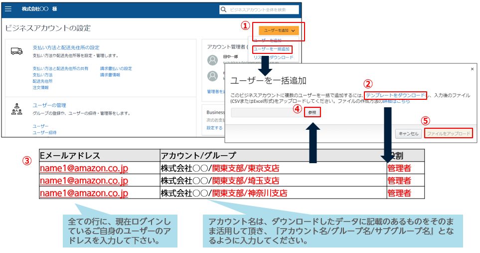 '請求書払い設定のニーズに合わせた変更方法 Amazonビジネス